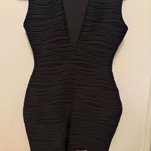 bec + bridge Black Textured Mini Dress